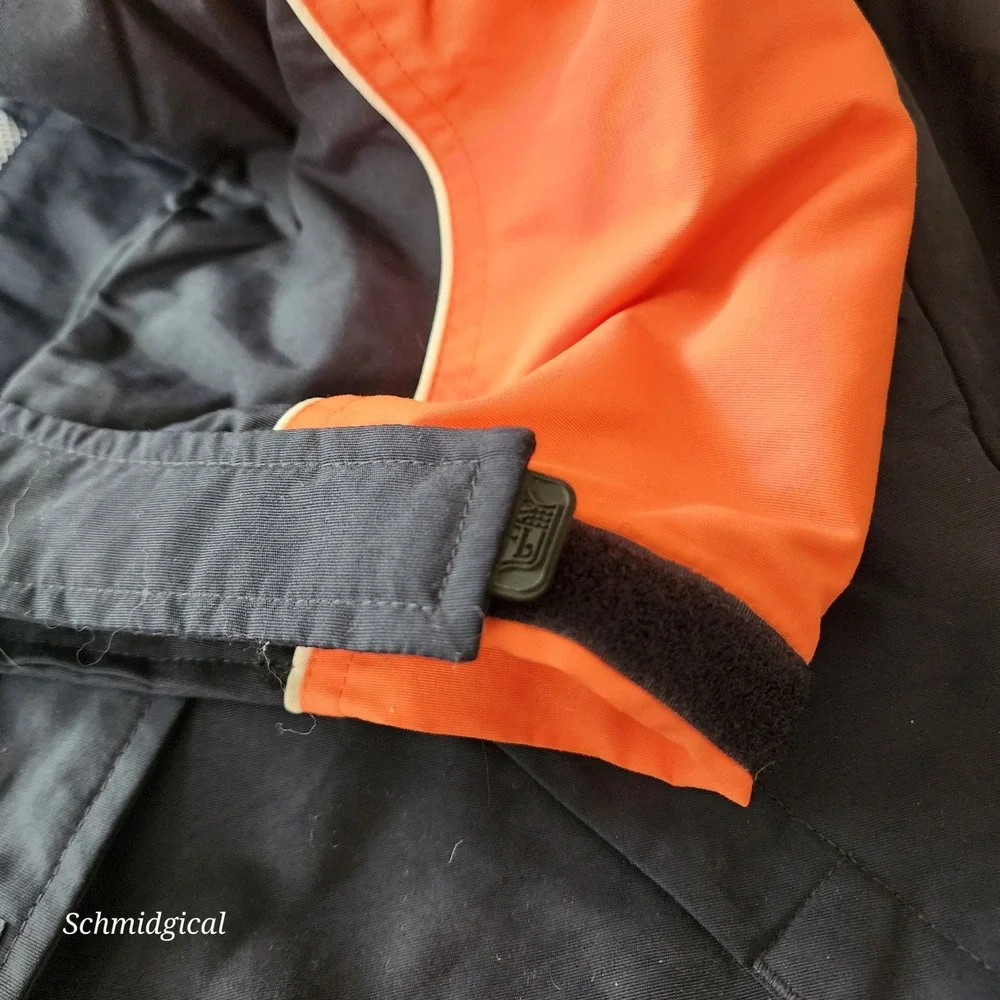 Reebok NFL Chicago Bears On Field Windbreaker Jacket Mens XL Navy Blue Orange